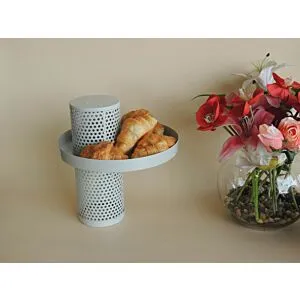 وعاء تقديم بقاعدة اليجانس - رمادي