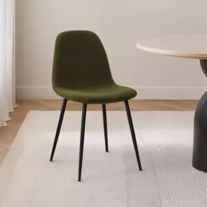 كرسي طاولة طعام بلوتو - اخضر وأسود