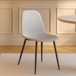 كرسي طاولة طعام بلوتو - رمادي فاتح وأسود