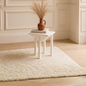 طاولة جانبية البرت - ابيض