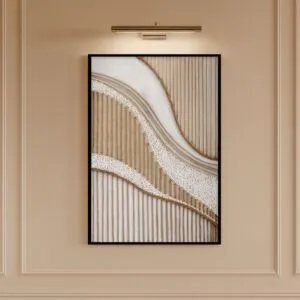 لوحة وديكور جداري ثلاثي الأبعاد بروناي - بيج