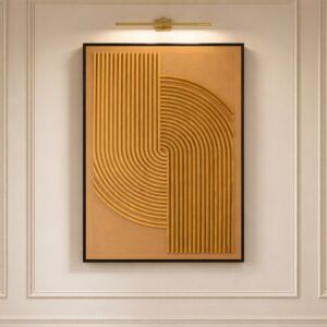 لوحة وديكور جداري ثلاثي الابعاد هيلين - بني