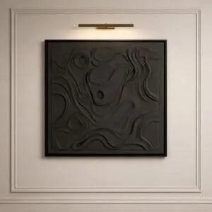 لوحة وديكور جداري ثلاثي الابعاد كاميلا - رمادي غامق