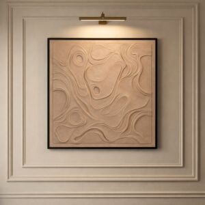 لوحة وديكور جداري ثلاثي الابعاد كاميلا - بني