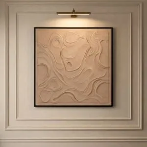 لوحة وديكور جداري ثلاثي الابعاد كاميلا - بني