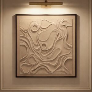 لوحة وديكور جداري ثلاثي الابعاد كاميلا - بيج غامق