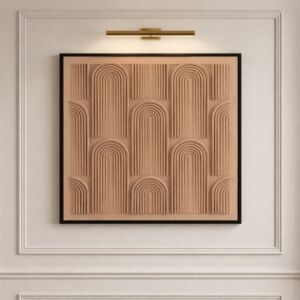 لوحة وديكور جداري ثلاثي الأبعاد هارموني - بني