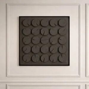 لوحة وديكور جداري ثلاثي الأبعاد فرساي - رمادي غامق