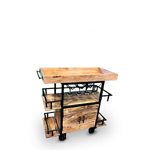 ركن قهوة اندستيريل - خشبي فاتح, رفوف مفت