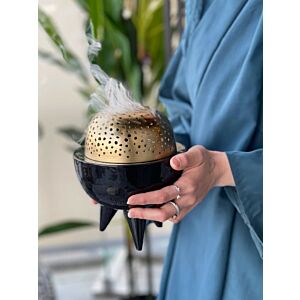 مبخرة كلاسي اسود - صغير