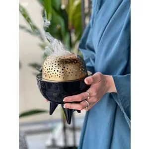 مبخرة كلاسي اسود - صغير