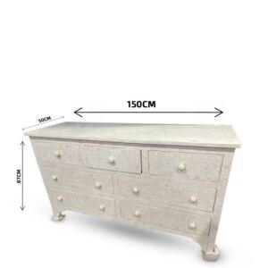 وحدة تخزين نقش نباتي أبولو - ابيض 