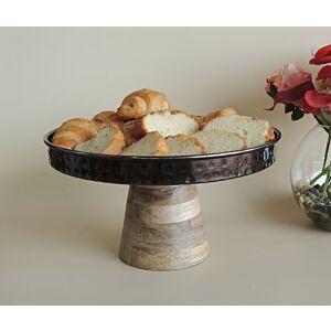 وعاء تقديم بقاعدة مرتفعة رايليس - كبير - أسود