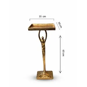 طاولة جانبية أوسكار - ذهبي