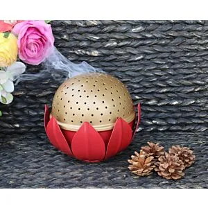 مبخرة فلور لامورا  كبير - أحمر