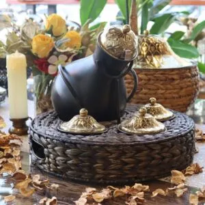 طقم جرة تقديم فول غراس 5 قطع - أسود