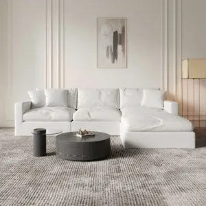 Cloud right and left corner sofa - white