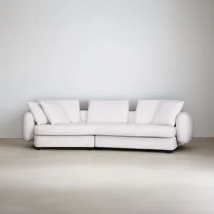 كنبة رباعية من قطعتين ناتوريل - كريمي