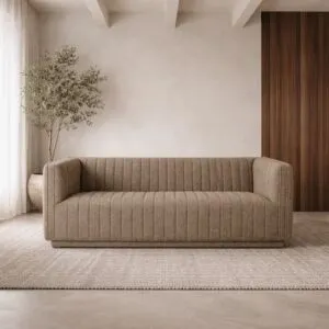 كنبة رونا - 3 مقاعد - بني