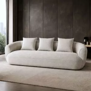 كنبة روتانا - 3 مقاعد - بيج