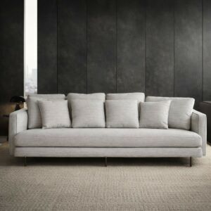 كنبة كارلوس - 4 مقاعد - رمادي فاتح