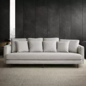 كنبة كارلوس - 4 مقاعد - رمادي فاتح