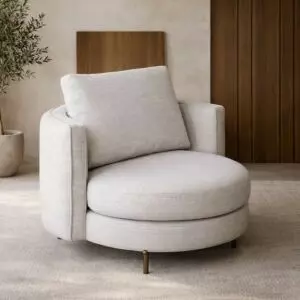 كنبة مفرد كارلوس - رمادي فاتح