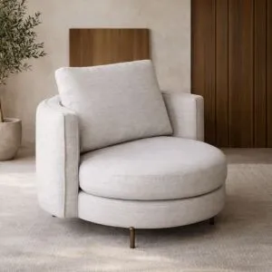 كنبة مفرد كارلوس - رمادي فاتح