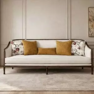 كنبة روز - 4 مقاعد - بيج ومتعدد الالوان