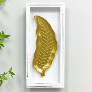 لوحة خشب انجلز شكل ورقة شجر