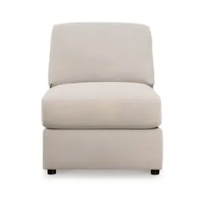 كنبة مفردة بدون ذراعين سوليتير - بيج وبني