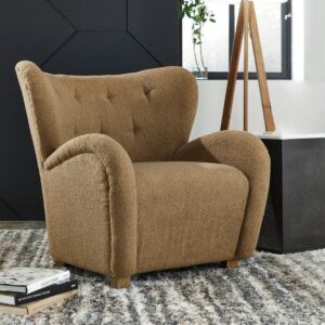 كرسي مفرد لاربل - بني وبيج