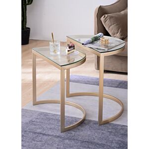 طقم طاولة جانبية اشات قطعتين