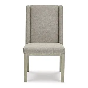 كرسي طعام منجد فاونبرغ - رمادي