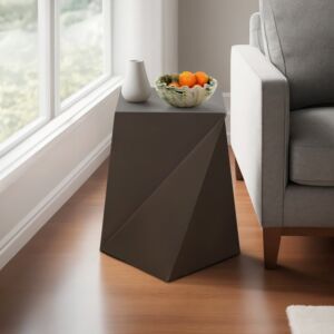 طاولة جانبية إكسنت ذهبية ملتوية