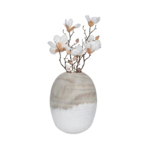 فازة زجاجية رينولاي - رمادي