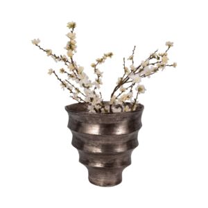 فازة معدنية صغيرة مورين - فضي