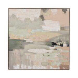 لوحة جدارية رسم يدوي تصميم هارموني - بني