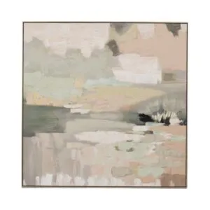 لوحة جدارية رسم يدوي تصميم هارموني - بني