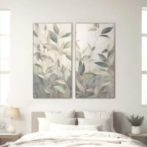 طقم لوحة جدارية ساكورا قطعتين