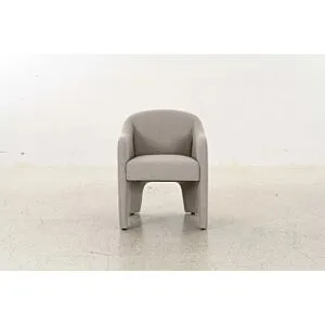 كرسي طعام سولي - رمادي