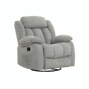 كرسي استرخاء هزاز ودوار لينا - رمادي