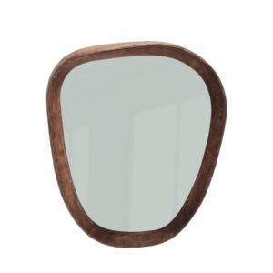 مرآة حائط خشبية هالو - 61×50 سم
