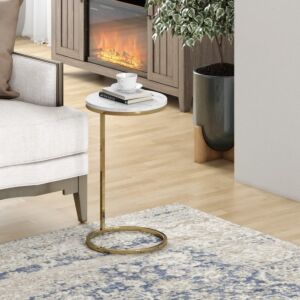 طاولة جانبية مارتيني دائرية - ذهبي