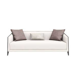 كنبة ثلاثية بريستيج - كريمي