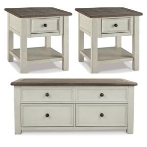 طقم طاولات روستيك - 3 قطع