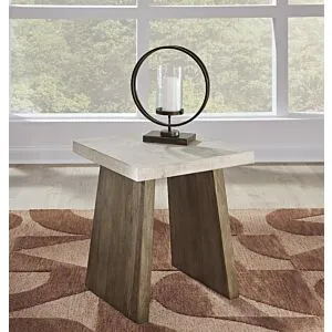 طاولة جانبية بريندلهوس مربعة - بني