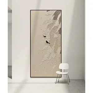 لوحة جبسية مقاس 100x200 سم ايلا - برواز أسود