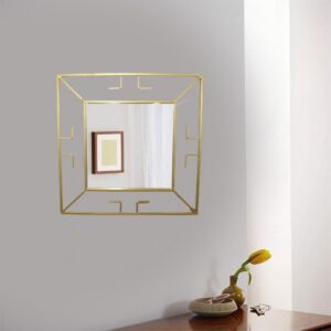 مرآة مربعة 60 سم - ذهبي