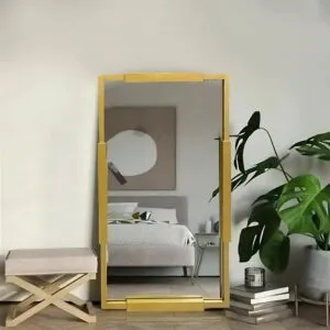 مرآة حائط بلينك 100X60 سم - ذهبي